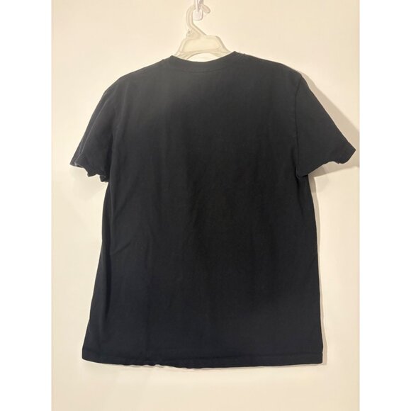 Friday Jr Black Graphic T-Shirt Large Cotton Unisex‎ W Anime Character Design - Picture 3 of 4